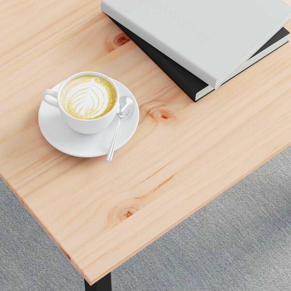 vidaXL Kaffebord Hvit 60 x 50 x 36 cm Massiv furu