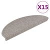 vidaXL Selvklebende trappematter sisal-utseende 15 stk 65x21x4 cm s&oslash;lv
