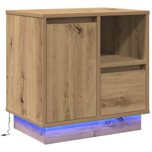 vidaXL Nattbordskap Artisan Eik 50 x 34,5 x 50 cm. Konstruert tre