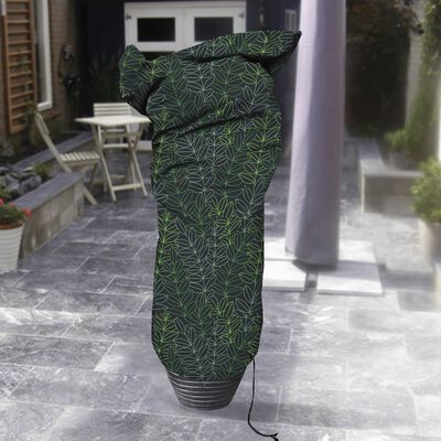 Capi Plantetrekk middels 100x200 cm svart og grønt trykk