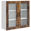 vidaXL Vegghylle PORTO R&oslash;kt eik 80 x 31 x 80 cm Konstruert tre