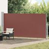 vidaXL Uttrekkbar sidemarkise 160 x 500 cm brun