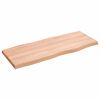vidaXL Bordplate lysebrun 100x40x(2-4)cm behandlet heltre naturlig