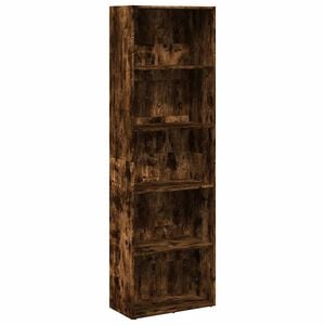 vidaXL Bokhylle r&oslash;kt eik 60x30x189 cm konstruert tre