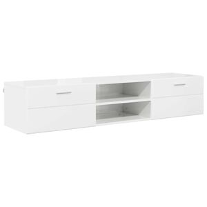 vidaXL Tre skap 150 x 39 x 30 cm Betonggr&aring; Konstruert tre