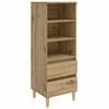 vidaXL H&oslash;yskap Artisan eik 40 x 36 x 110 cm Konstruert tre