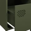vidaXL Nattbord olivengr&oslash;nn 35x39x43,5 cm st&aring;l