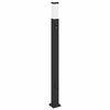 vidaXL Pullertlampe med sensor og stikkontakt 110 cm svart IP44