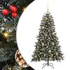 vidaXL Kunstig juletre med 150 LED gr&oslash;nn 120 cm PVC og plast og st&aring;l