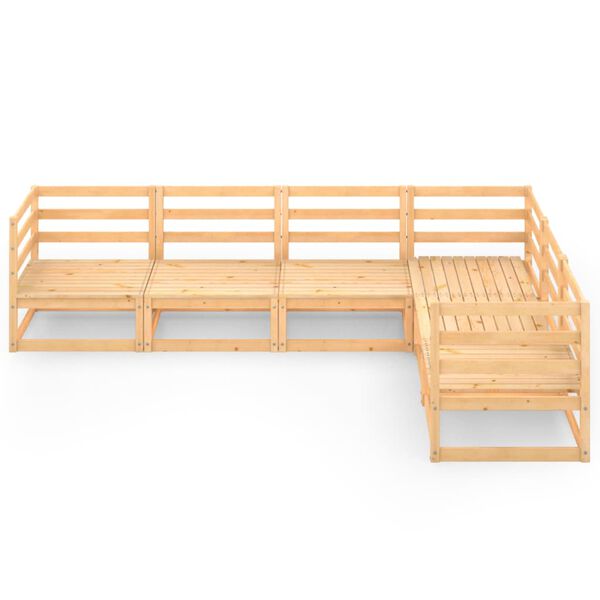 vidaXL Hagesofagruppe 6 deler heltre furu