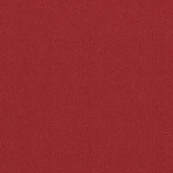 vidaXL Balkongskjerm rød 75x500 cm oxfordstoff