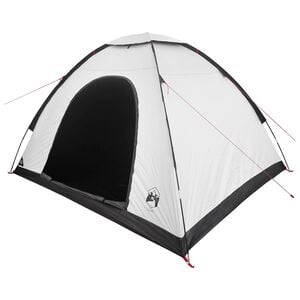 vidaXL Camping Telt 4-personers Hvit Blackout