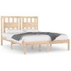vidaXL Sengeramme heltre furu 120x190 cm Small Double