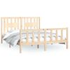 vidaXL Sengeramme med hodegavl heltre furu 160x200 cm