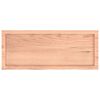 vidaXL Bordplate lysebrun 100x40x(2-4) cm behandlet heltre eik