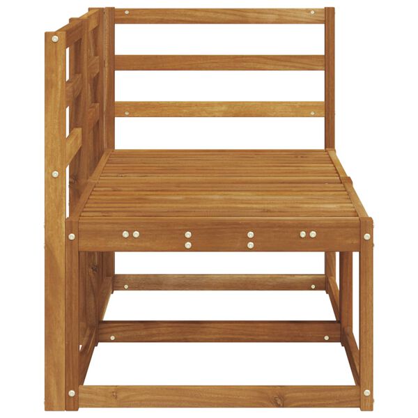 vidaXL Utend&oslash;rs midtbord og hj&oslash;rnesofa 2 Stk Naturlig Solid akasietre