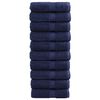 vidaXL Premium gjesteh&aring;ndkl&aelig;r SOLUND 10 stk marinebl&aring; 30x50 cm 600gsm