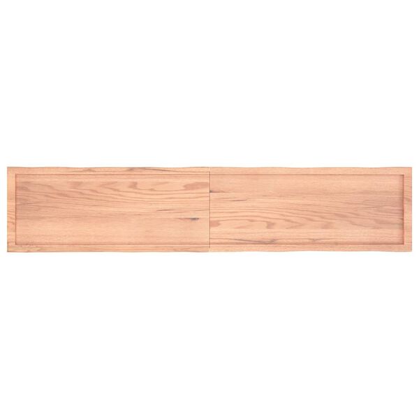 vidaXL Bordplate lysebrun 200x40x(2-4)cm behandlet heltre naturlig