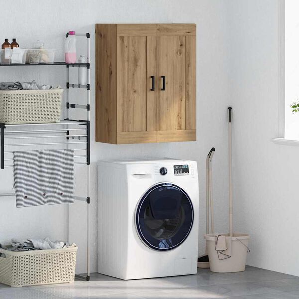 vidaXL Veggskap Artisan Eik 69,5 x 34 x 90 cm Konstruert tre