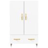 vidaXL Highboard hvit 69,5x31x115 cm konstruert tre