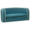 vidaXL Sammenleggbar hundesofa turkis 76x71x30 cm lin vaskbar pute