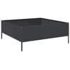 vidaXL H&oslash;ybed svart 100x100x41 cm st&aring;l