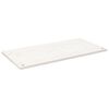 vidaXL Bordplate hvit 110x55x2,5 cm heltre furu