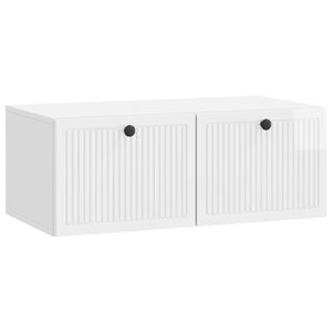 vidaXL Vegghengt TV skap Veggmontert H&oslash;gglans hvit 78,5 x 41 x 30 cm