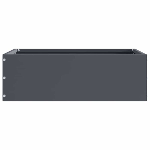 vidaXL Gjerdekant 6 pcs Antrasitt 40 x 40 x 13 cm St&aring;l