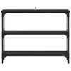 vidaXL Konsollbord Svart eik 100 x 22,5 x 75 cm Konstruert tre