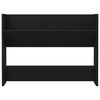 vidaXL Veggskoskap svart 80x18x60 cm konstruert tre