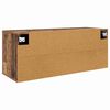vidaXL Vegghengt TV-hylle Gamle tre 100 x 34,5 x 40 cm Konstruert tre