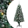 vidaXL Kunstig juletre Gr&oslash;nn 150 cm PVC og st&aring;l og plast