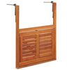 vidaXL Hengende balkongbord 64,5x44x80 cm heltre akasie