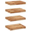 vidaXL Flytende hyller 4 stk 60x30x4 cm oljebehandlet heltre akasie