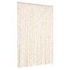 vidaXL Fluegardin beige og hvit 118x220 cm chenille