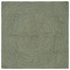 vidaXL Omr&aring;detepper Olivengr&oslash;nn 120 x 120 cm Jute