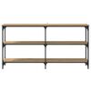 vidaXL Konsollbord Artisan Eik 150 x 29 x 75 cm Ingeniørtre og metall