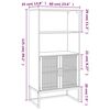 vidaXL Highboard 60x35x125 cm konstruert tre