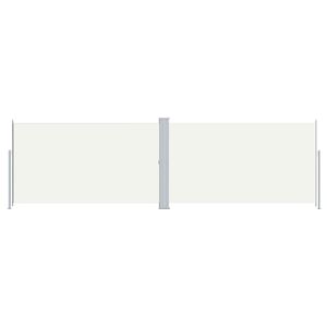 vidaXL Uttrekkbar sidemarkise 180x600 cm kremhvit
