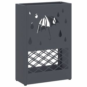vidaXL Parasollstativ Antrasitt 28 x 12 x 41 cm St&aring;l