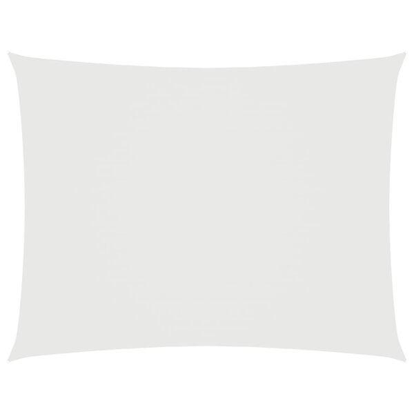 vidaXL Solseil oxfordstoff rektangulær 2,5x3,5 m hvit