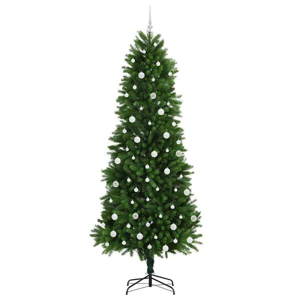 vidaXL Juletre med 300 LED med stativ grønn 240 cm PE