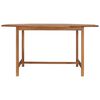 vidaXL Hagebord 150x150x75 cm heltre teak