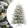vidaXL Kunstig sammensatt juletre Hvit 150 cm PE og PVC