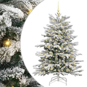 vidaXL Kunstig sammensatt juletre Hvit 150 cm PE og PVC