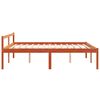 vidaXL Seniorseng voksbrun 150x200 cm heltre furu