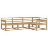 vidaXL Utend&oslash;rs sofa-sett 4 pcs Hvit 247,5 x 168,5 x 73 cm