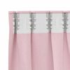 vidaXL Mørkleggende Gardiner med Ringer 2 pcs Babyrosa 245 x 140 cm