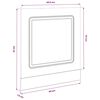 vidaXL Oppvaskmaskin panel artisan eik 60x1,5x57 cm konstruert tre